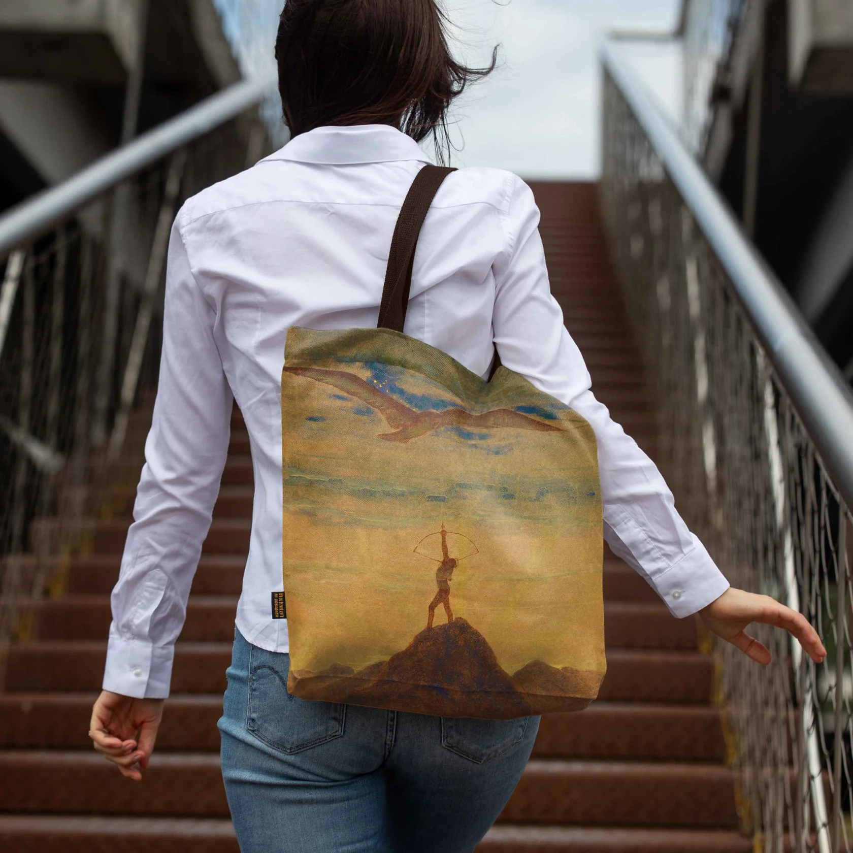 Pirkinių krepšys M. K. Čiurlionis „Saulė eina Šaulio ženklu”